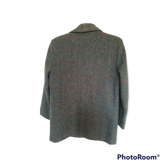 Vintage 80's Ivy Koral Tweed Oversized Wool Blazer Size Small Women's - Picture 2 of 7